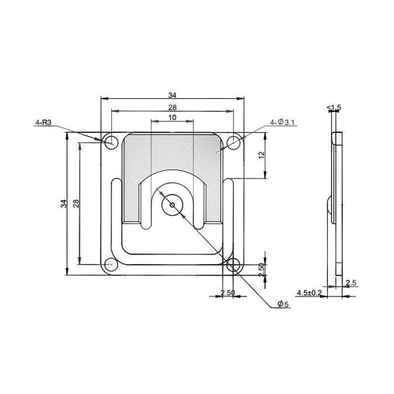 WST101 flat type micro load cell