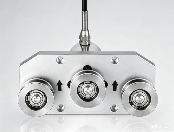 Three pulley tension sensor
