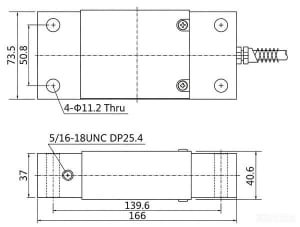 Bagging scale load cell