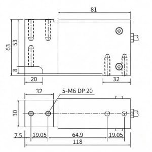 Packaging scale load cell