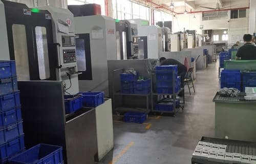 CNC precision machining workshop for sensor bodies