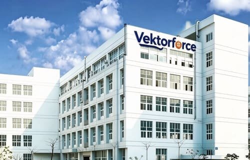 Vektorforce factory entrance and facility exterior