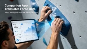 A companion app turns raw force data into actionable training insights
