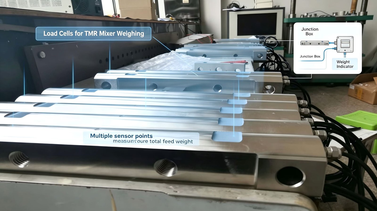 Double ended shear beam load cell for heavy weighbridge and press applications