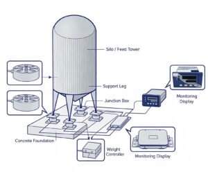 Silo weighing system