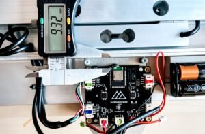 Thin platform load cells fit behind the mounting plate of a smart hangboard
