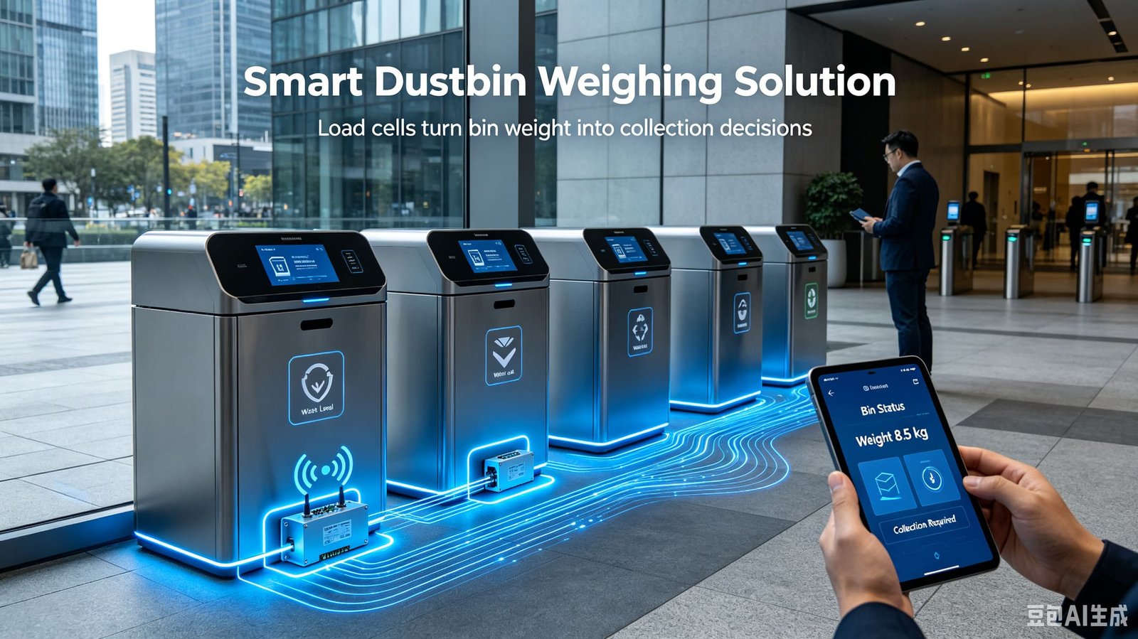 Load Cell Weighing Solutions for Smart Trash Cans & Smart Waste Sorting Systems