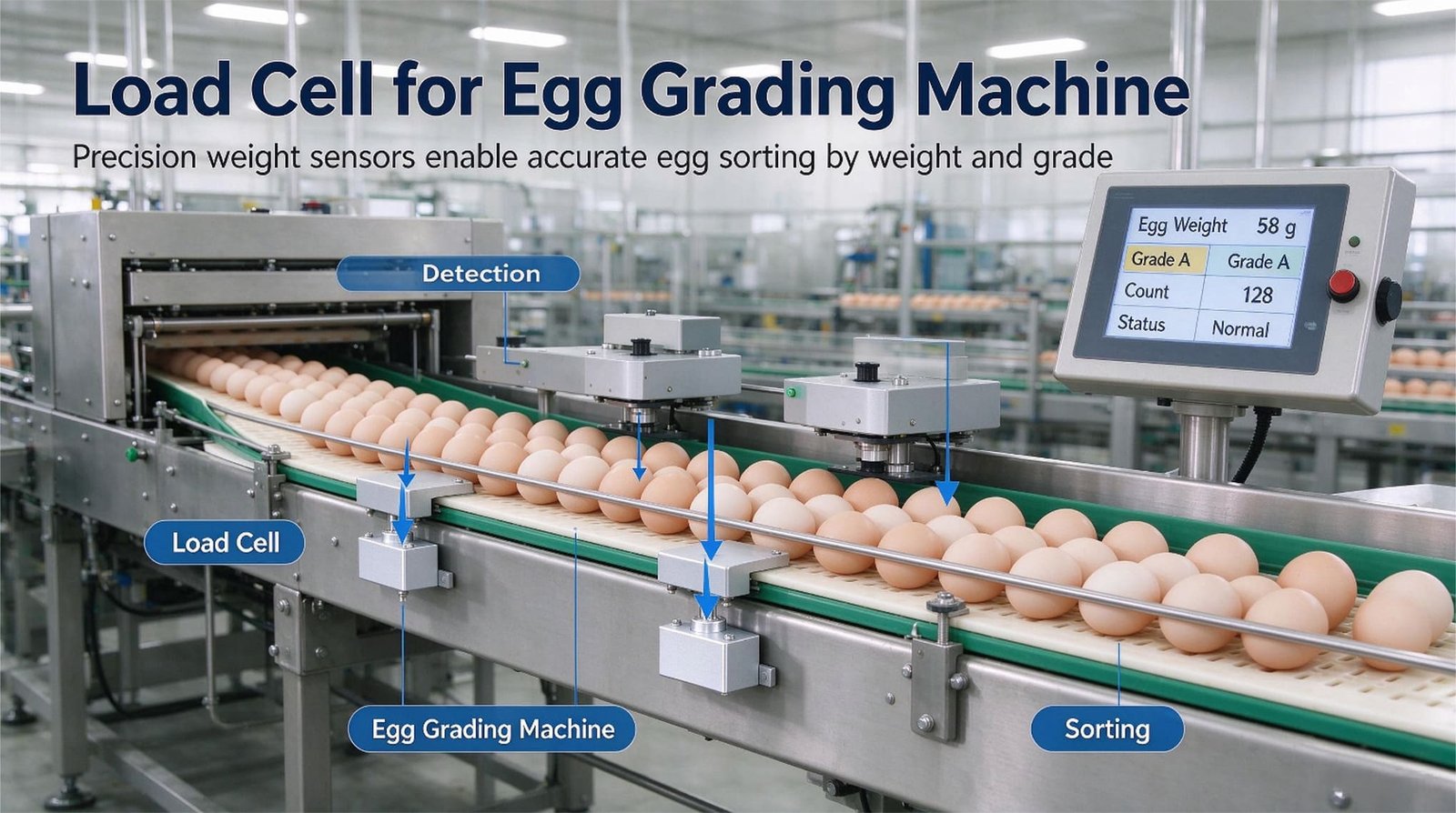 Load Cells for Egg Grading Machines: Field Notes From Weighing 30,000 Eggs an Hour