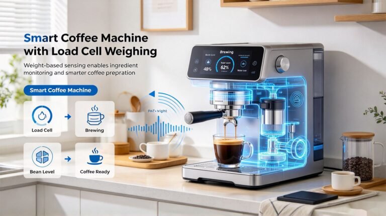 Load cells used in smart coffee machines