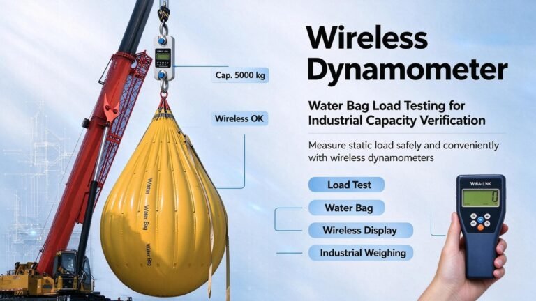 Wireless dynamometer measure water bag