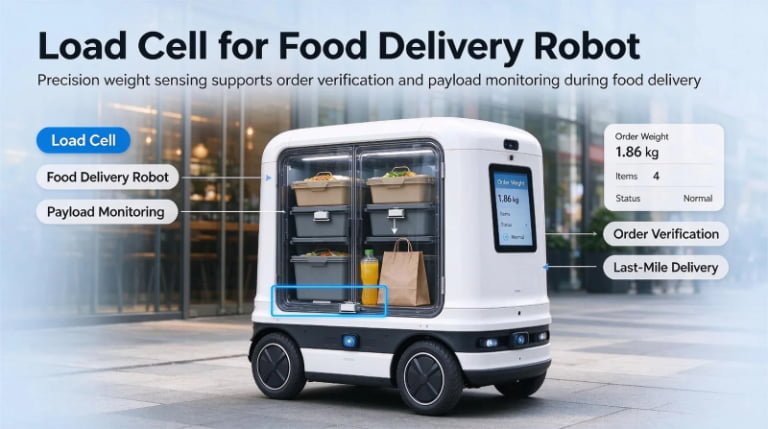Load Cells for Food Delivery Robots: The Tray Is the Robot’s Eye