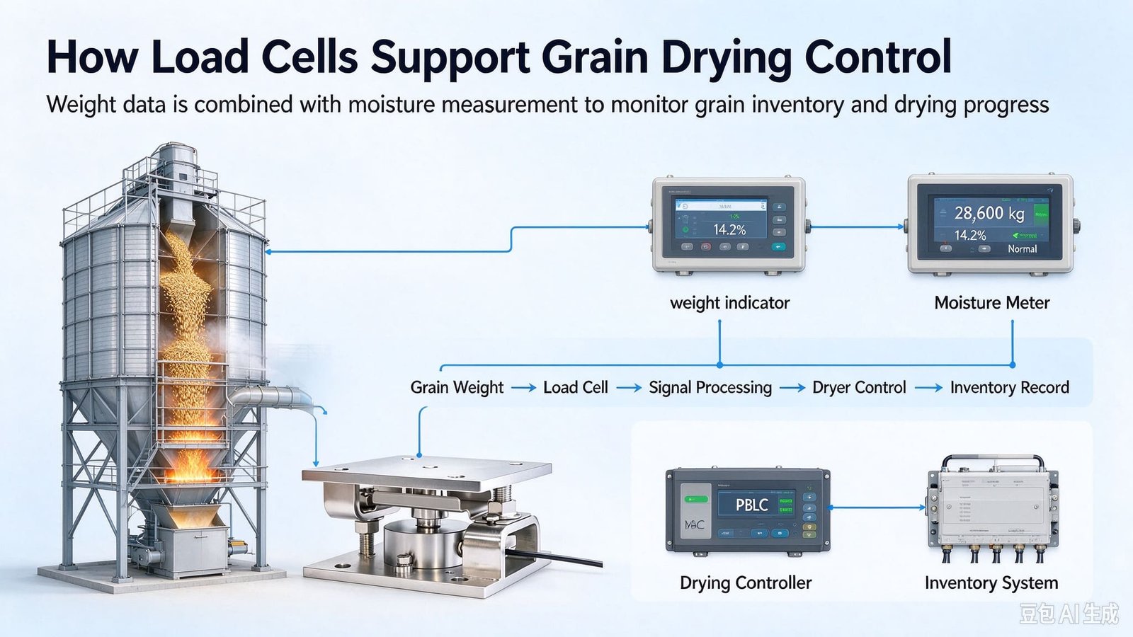Load Cells for Grain Drying Towers: Weighing a Column You Cannot See