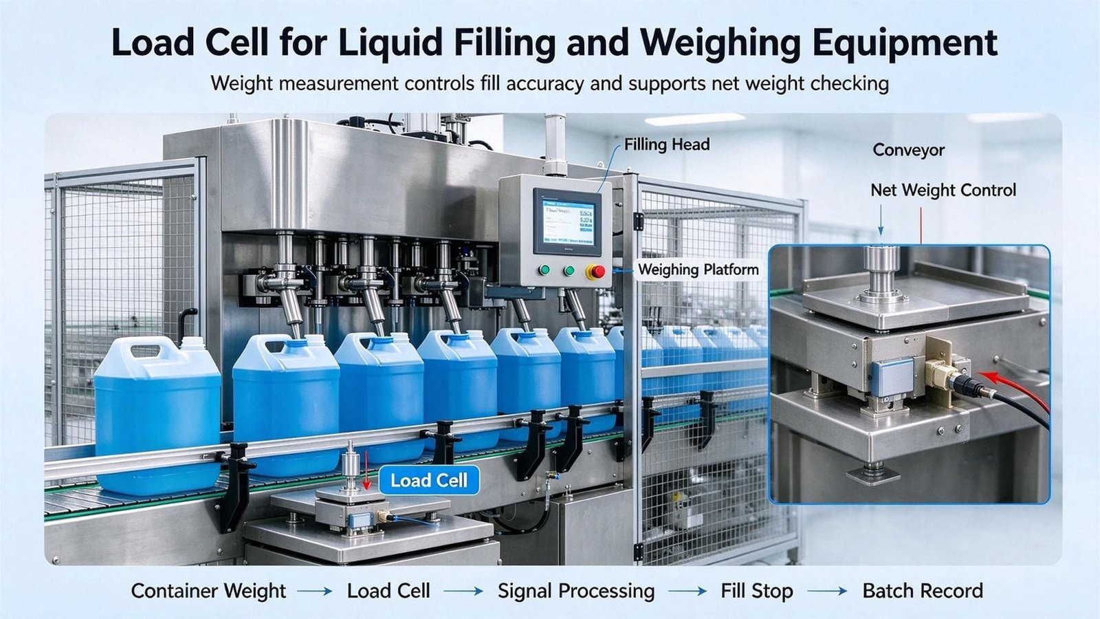 Load Cells for Liquid Filling Machines: The Tolerance Is the Fill