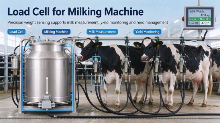 milking machine load cell