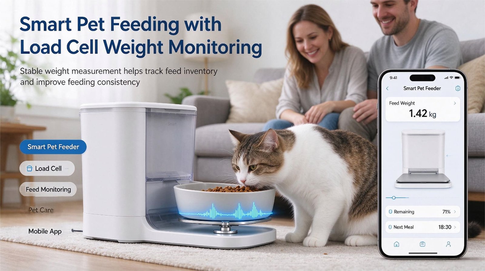 Load Cells for Smart Pet Feeders: The Smallest Mass Is the One You Want
