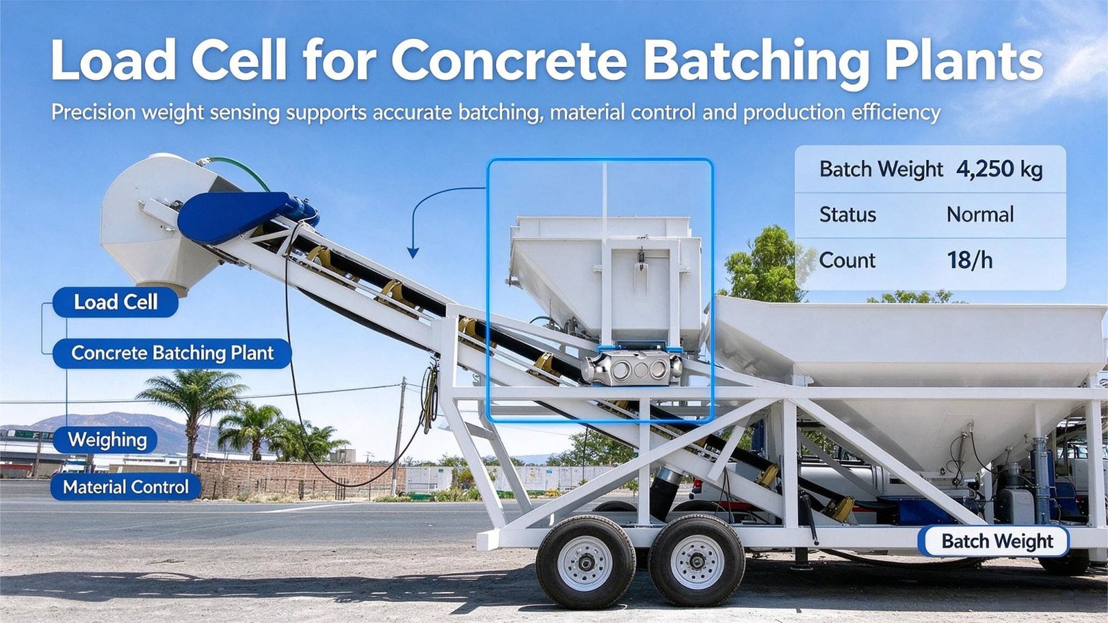 Load cell for concrete batching plants：How I size a weigher